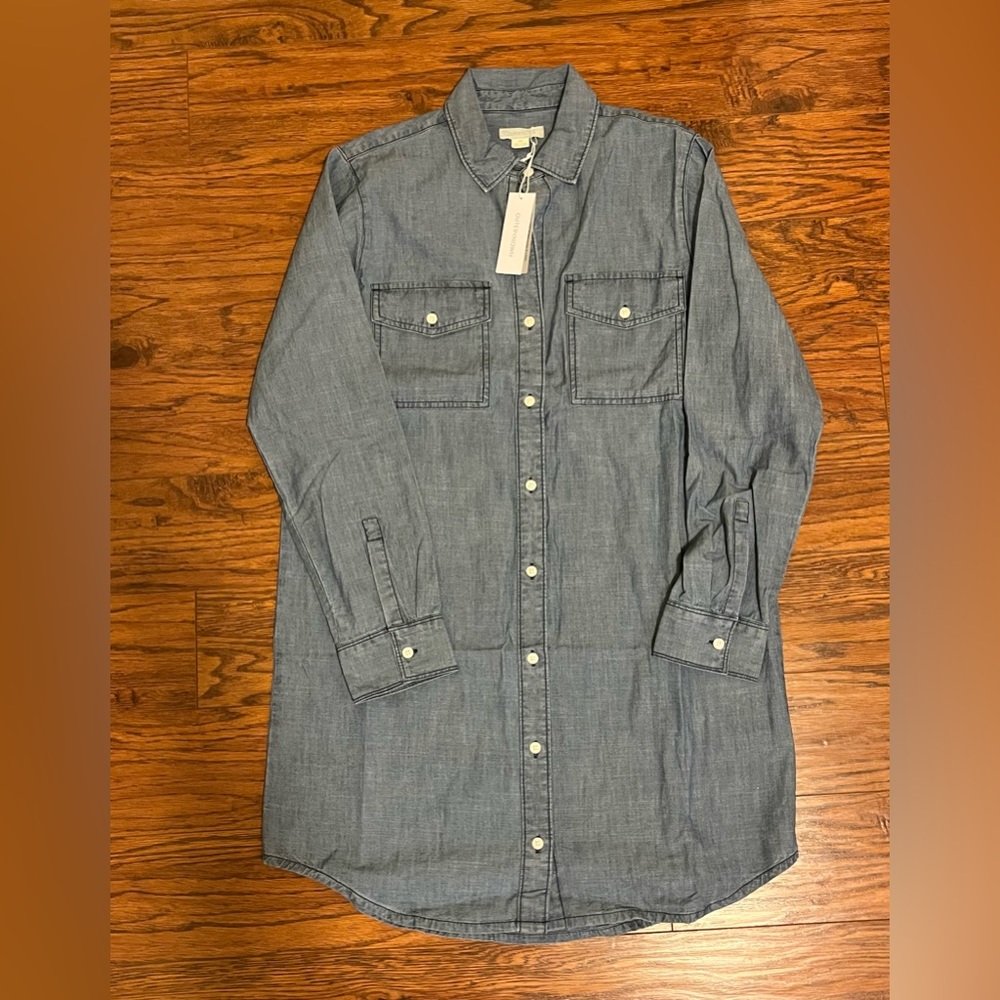 NWT - Outerknown chambray shirt dress